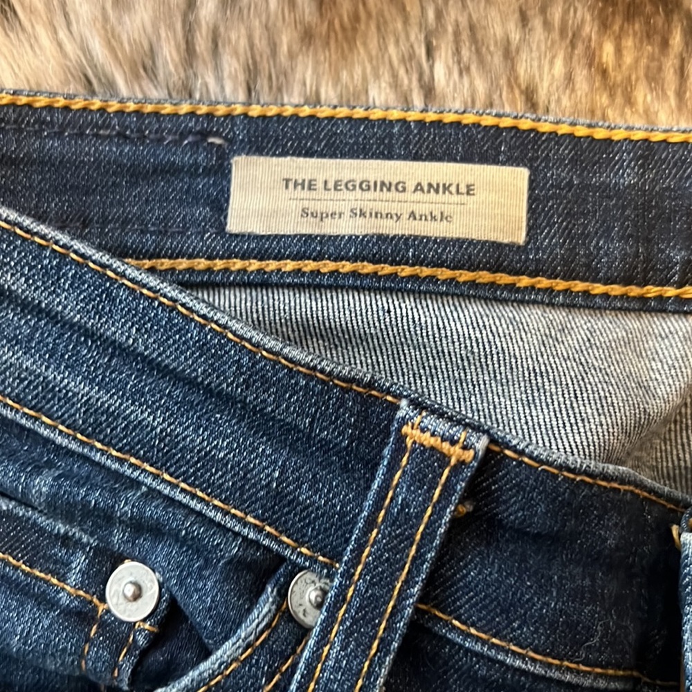 AG the legging ankle super skinny distressed jean- Size 24R - Picture 3 of 11